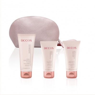 BECOS No Age Face&Body Set-Gommage régénérant+Crème globale anti-œufs+Crème raffermissante sans âge 