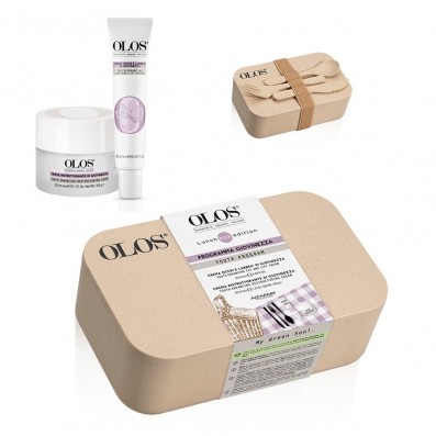 OLOS Coffret de Jeunesse - Crème pour les yeux et les lèvres+Crème réparatrice pour le visage 